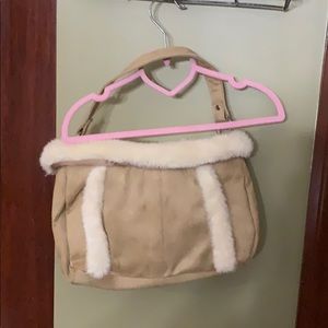 Shoulder Bath and body suede bag